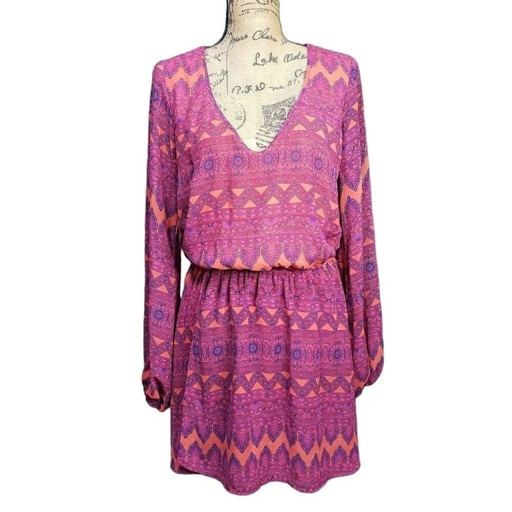 Show Me Your Mumu Rainey Mini Dress Size Medium Boho Festival Indie Fairy Casual - Picture 10 of 15
